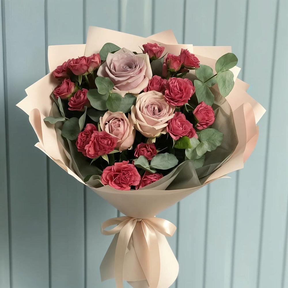 Букет цветов из: Гвоздики и Розы в Новоорске