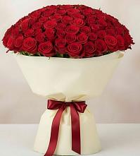 Букет 101 Красная роза Милано в Новоорске