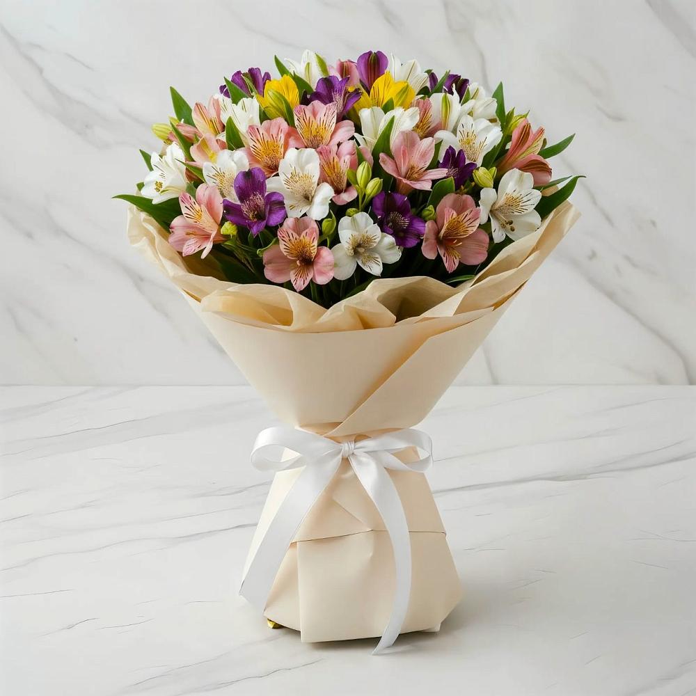 Букет цветов из: Альстромерии в Новоорске