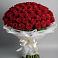 Букет 101 Красная роза Блэк Мэджик в Новоорске