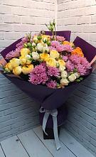 Букет цветов из:  Хризантемы и Розы в Новоорске
