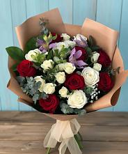 Букет цветов из:  Розы и Альстромерии #REPLACE_PRED# Новоорске