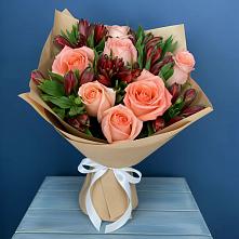 Букет цветов из:  Розы и Альстромерии #REPLACE_PRED# Новоорске