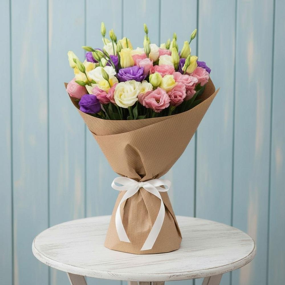 Букет цветов из: Лизиантусы в Новоорске