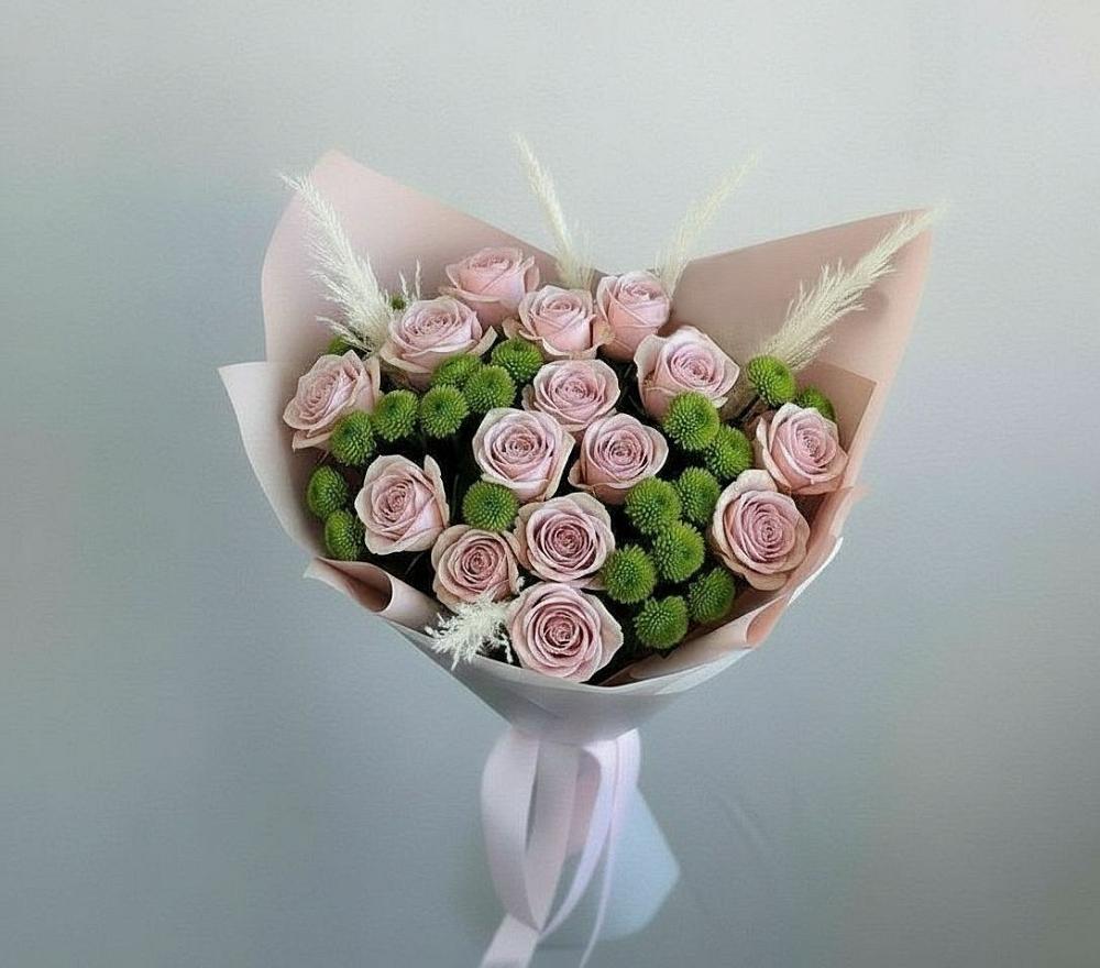 Букет цветов из: Розы и Хризантемы в Новоорске