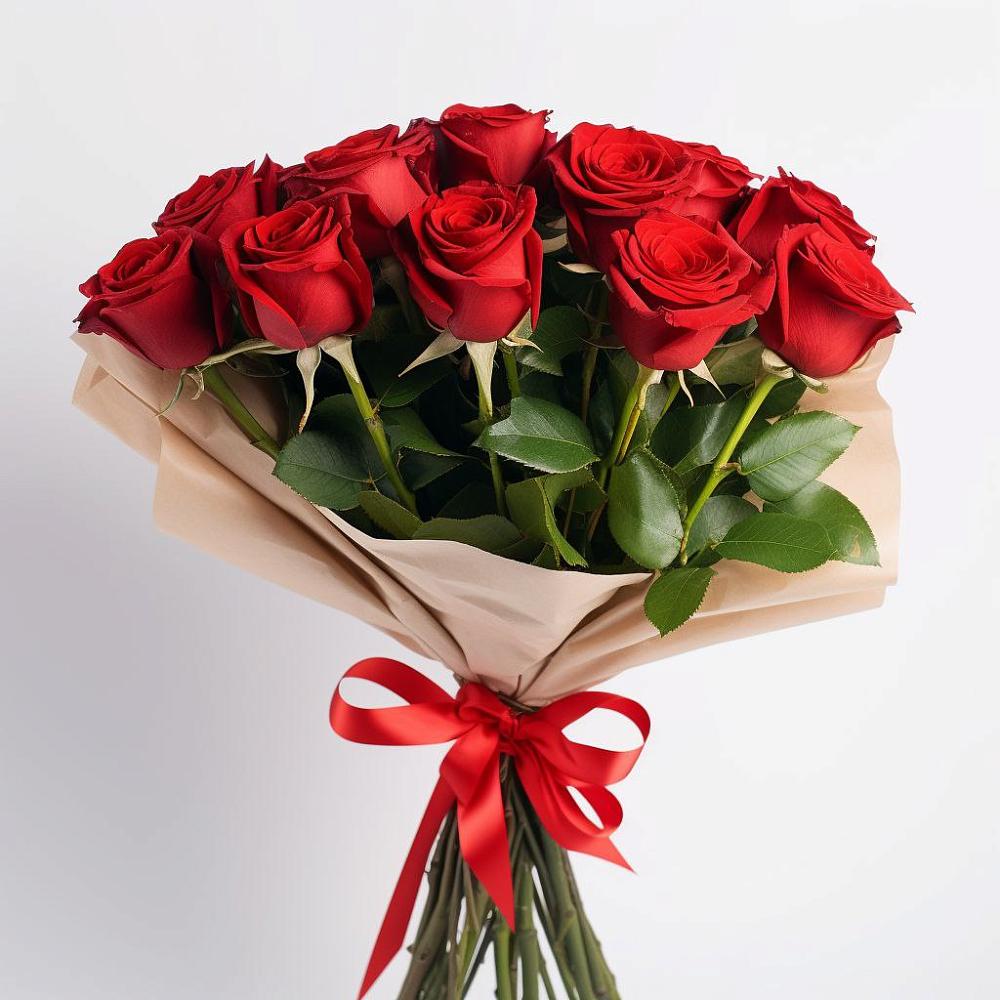 Букет 11 Красных роз Эдлесс Лав в Новоорске